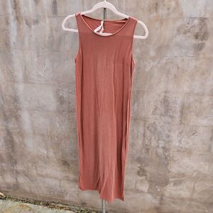 Babaton aritsia textured jersey knit tank dress.